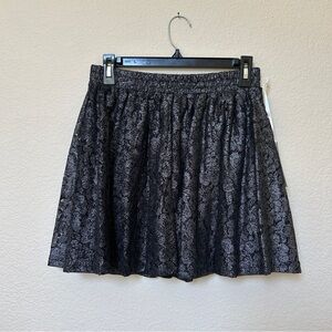 Frenchi Metallic Charcoal Skirt